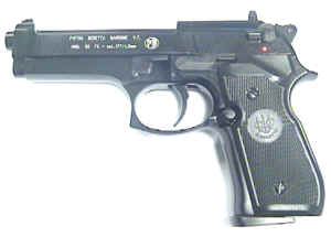 CO2-Pistole Beretta in schwarz