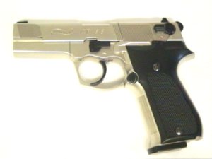 vernickelte CO2 Pistole Walther CP88