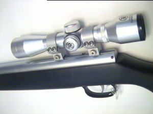 vernickeltes Luftgewehr HW 30S mit Zielfernrohr