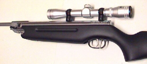 Weitschussluftgewehr Weihrauch mit Schalld�mpfer