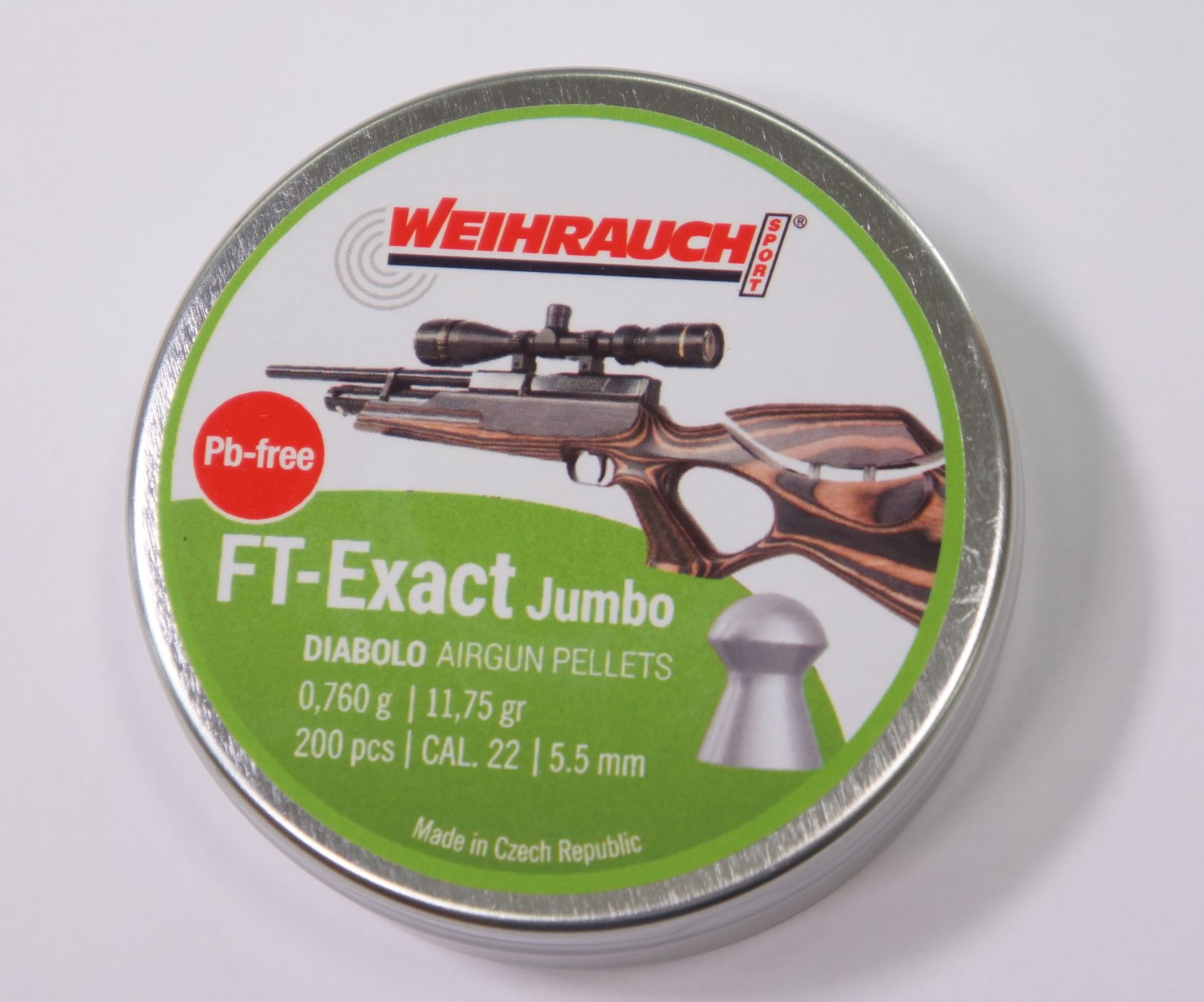 Bleifreie Weihrauch Diabolos FT-Exact, 5,5mm