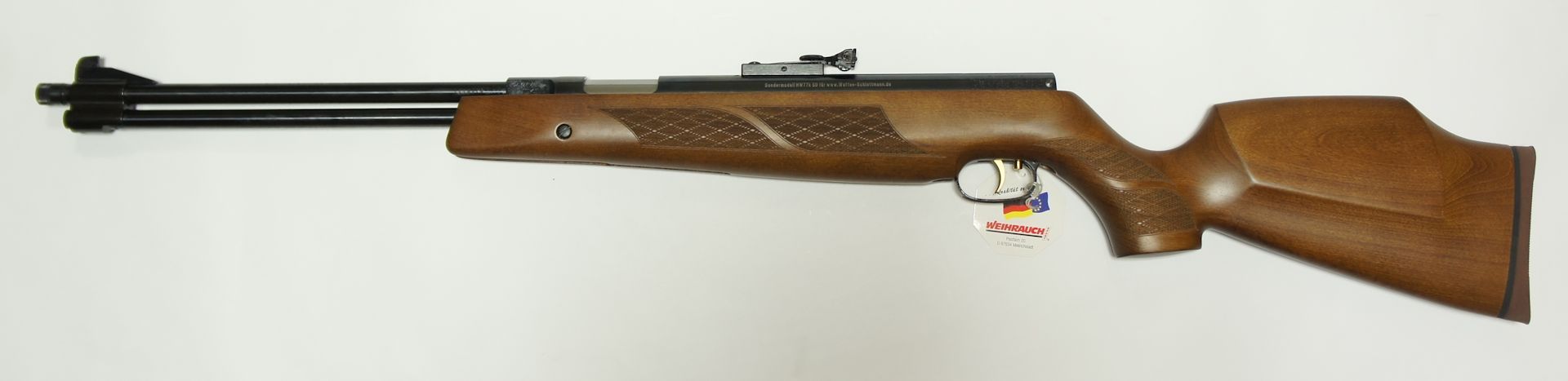 Luftgewehr Weihrauch HW 77 k mit Laufgewinde und Mndungsmutter und dem hohen Schaftrcken vom 97er Modell