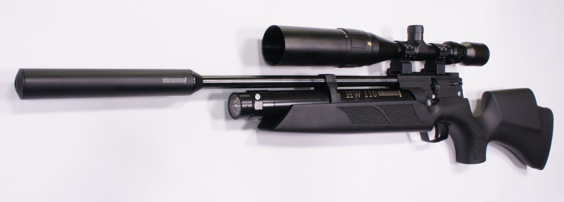 Montagebeispiel: erwerbsscheinpflichtiges Luftgewehr Weihrauch HW 110 ST mit Optik Weihrauch 3-9x44 