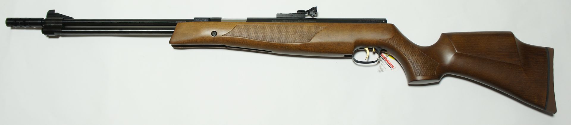 Starkes Luftgewehr Weihrauch HW 77 K sd mit Kompensator und jagdlicher Schftung ohne ZF