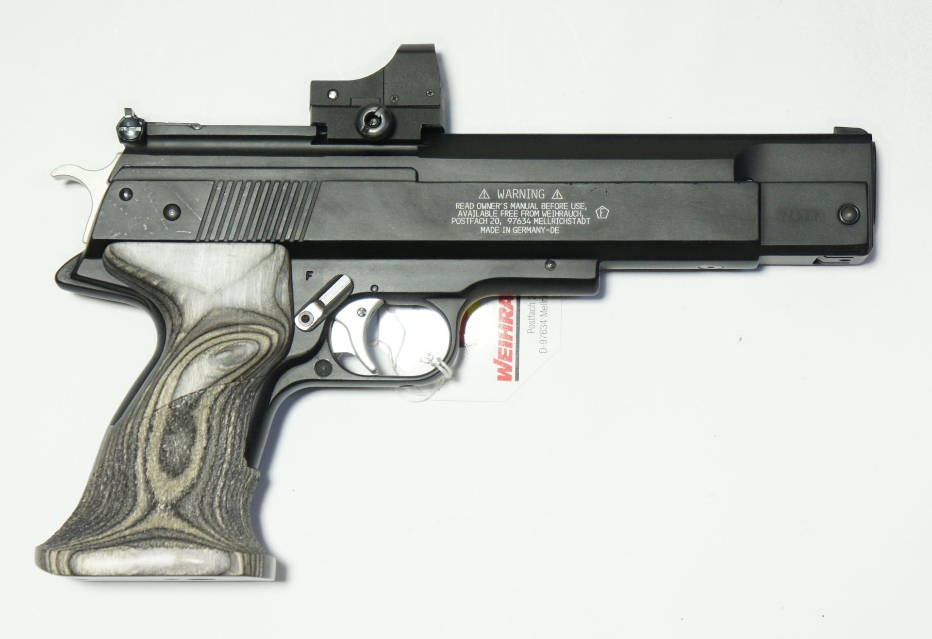 HW 45 Target RTU, Kaliber 4,5mm mit Reflexvisier. 