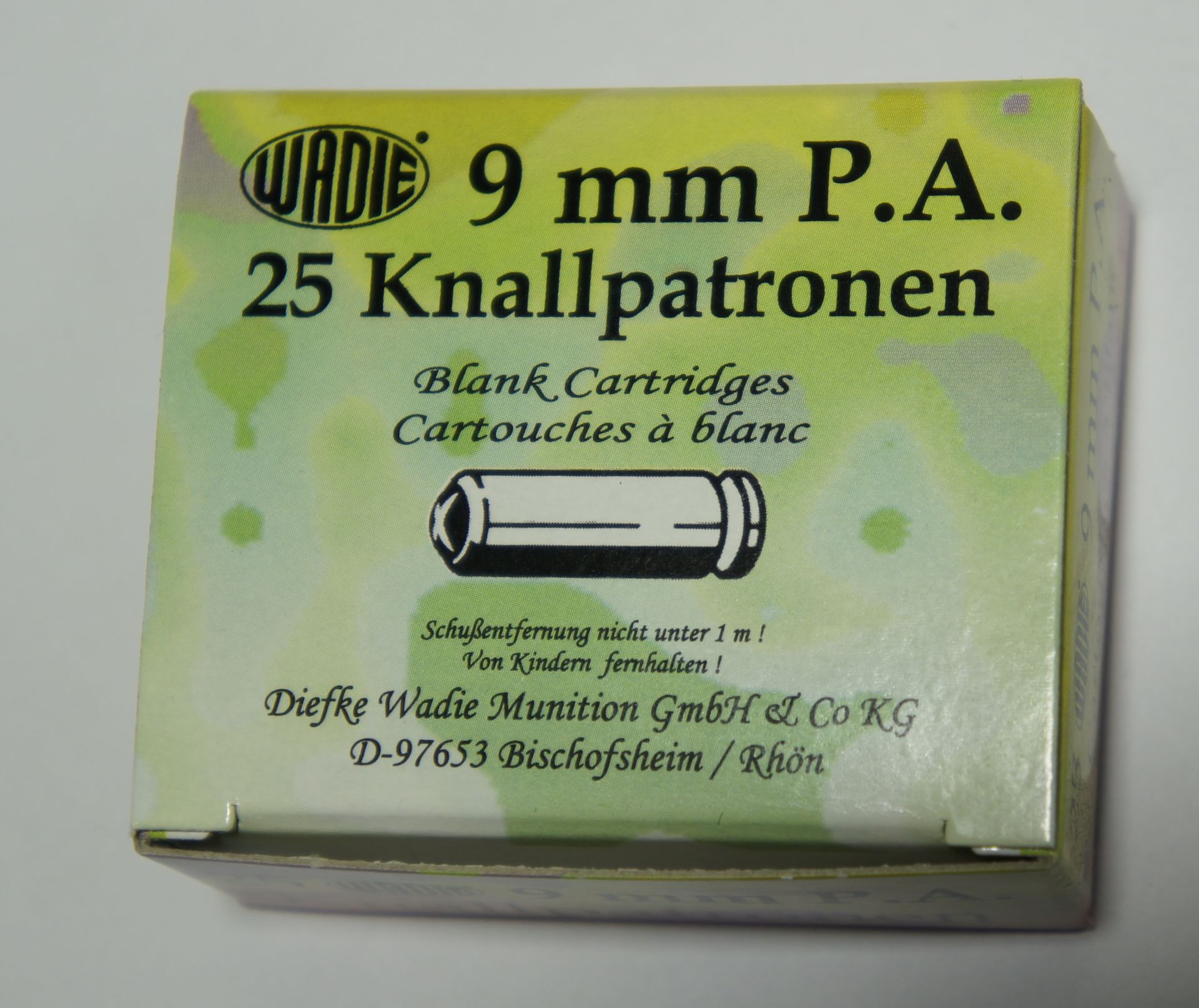 Vom Waffenhersteller wurde mir fr die Gaspistolen 08 und 04 solche Munition empfohlen.