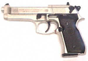 CO2- Pistole Beretta 92FS in vernickelter Ausfhrung