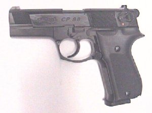 CO2 Pistole Walther CP88 schwarz, 4 Zoll
