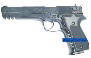 CO2- Waffe Walther CP88 schwarz, 6Zoll