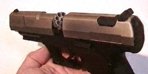 CO2- Pistole Walther CP99 mit vernickeltem Schlitten