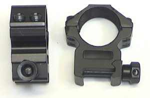 Montageringe 1 Zoll (25,4 mm) für Schienenbreite 21mm, Bauhöhe ca. 14mm