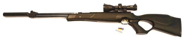 Montagebeispiel am  <a href=11604-45ks.htm> Luftgewehr Weihrauch HW 77 K sd black line</a>