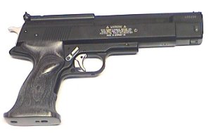 HW 45 black star Kaliber 4,5mm Luftpistole mit Sportgriff