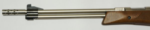 hnliches Produkt. Edelstahl Kompensator als Montagebeispiel  am vernickelten Anwendungsbeispiel am <a href=11604-45-97ni.htm>Luftgewehr HW 77 mit Laufgewinde</a>. Als Schwingungsdmpfer wrde noch einen <a href=99E-O-Ring-11x2.htm>O-Ring</a>empfehlen.