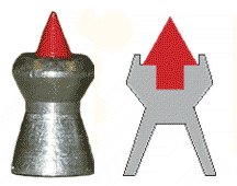 Jagdgeschosse fr Luftgewehre, <a href=../luftdruckpistolen.htm>Luftpistolen</a>, CO2-Pistolen und CO2-Gewehre