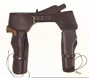 Doppelholster fr Western- Revolver