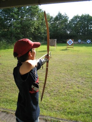 Anwendungsbeispiel vom Holzbogen fr Kinder