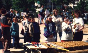 Bogenschieen beim Kinderfest