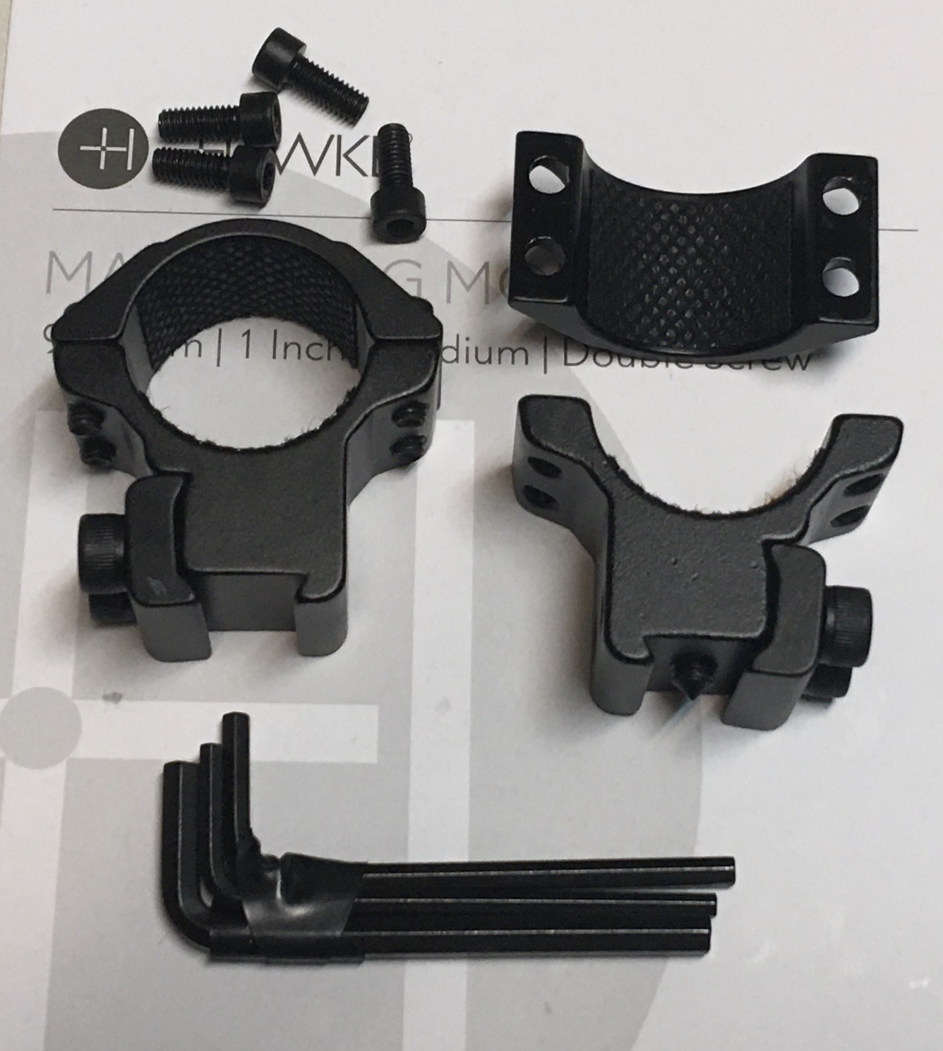 Hawke - Montageringe 1 Zoll = 25mm fr Schienenbreite 11mm mit Stopperstift