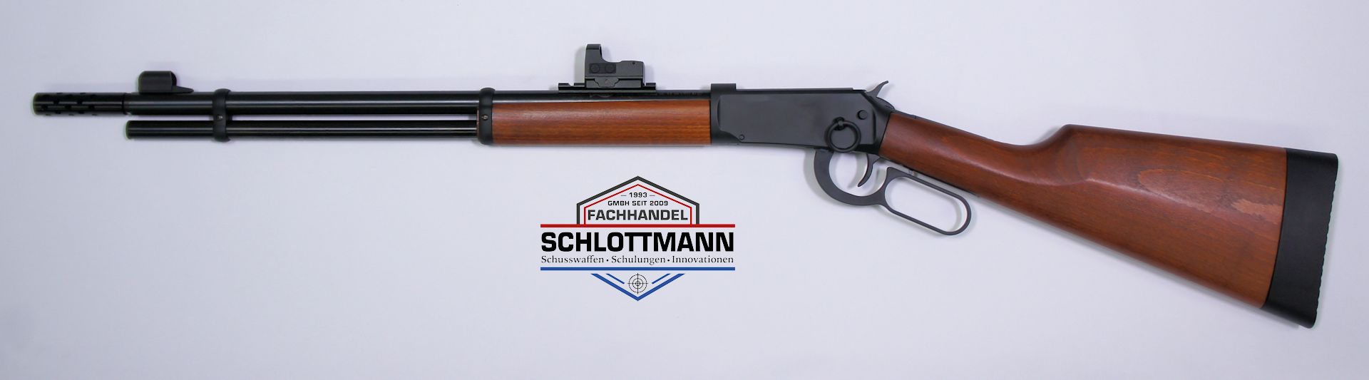 Konfigurationsvorschlag auf  <a href=1050341.htm>CO2 Gewehr Walter Leveraction </a> mit<a href=1130225-21N.htm> Reflexvisier</a>