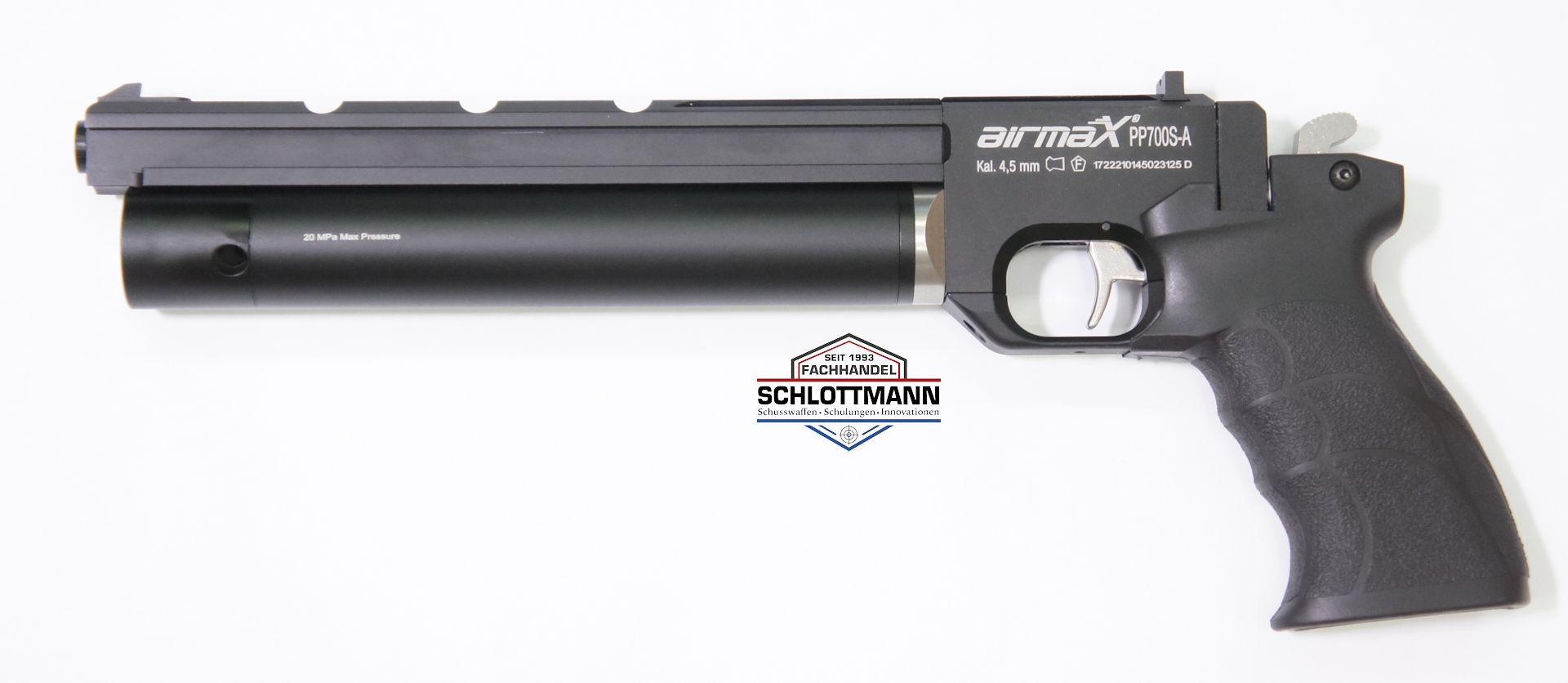 Pressluftpistole airmaX PP700S-A, Kaliber 4,5mm mit beschädigter Umverpackung