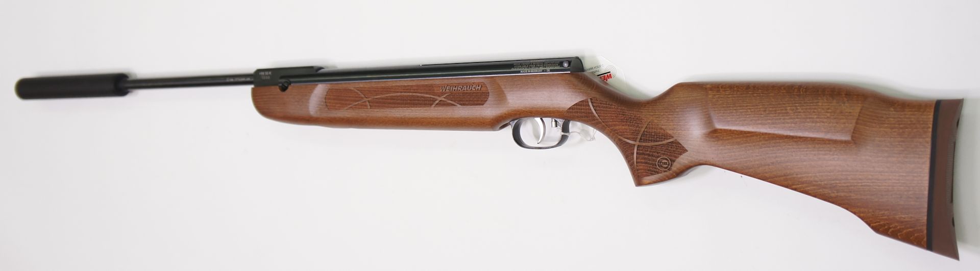 Weihrauch Luftgewehr HW 50 S im Kaliber 4,5mm mit Laufgewinde und Schalldmpfer