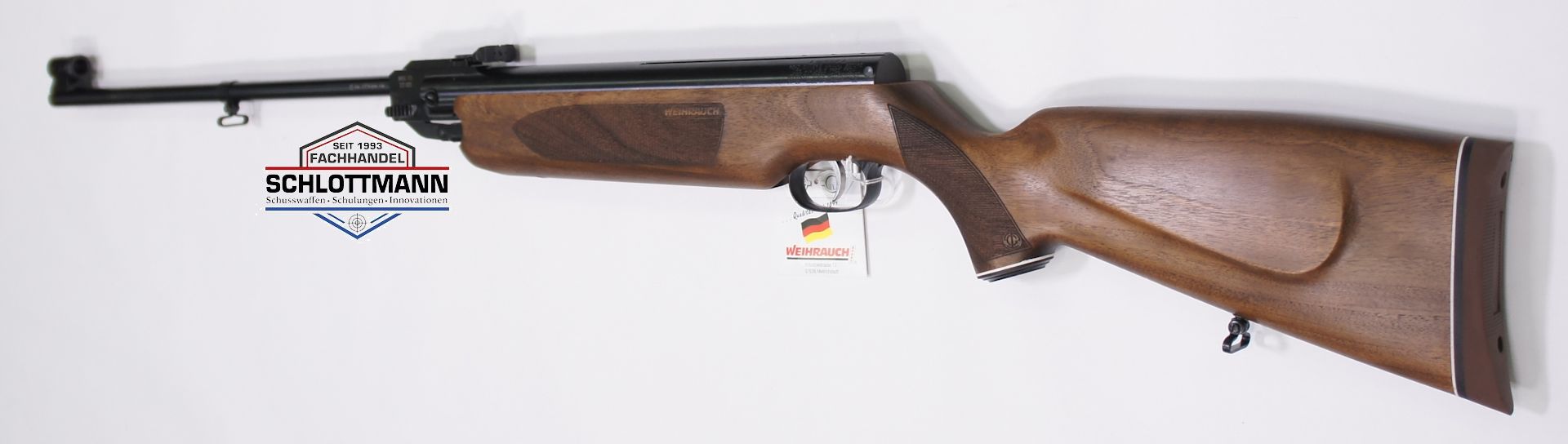 Luftgewehr HW 35 Export mit Nussbaumschaft und Riemenbgeln