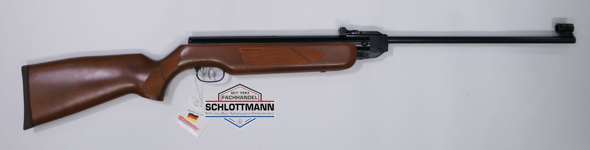 Das Luftgewehr Weihrauch HW 35 mach von allen Seiten einen wertigen und und berzeugenden Eindruck. 