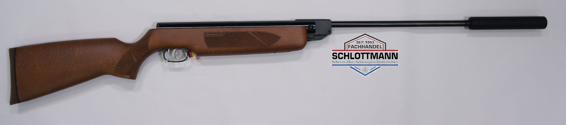 Luftgewehr Weihrauch HW 35 mit Schalldmpfer 