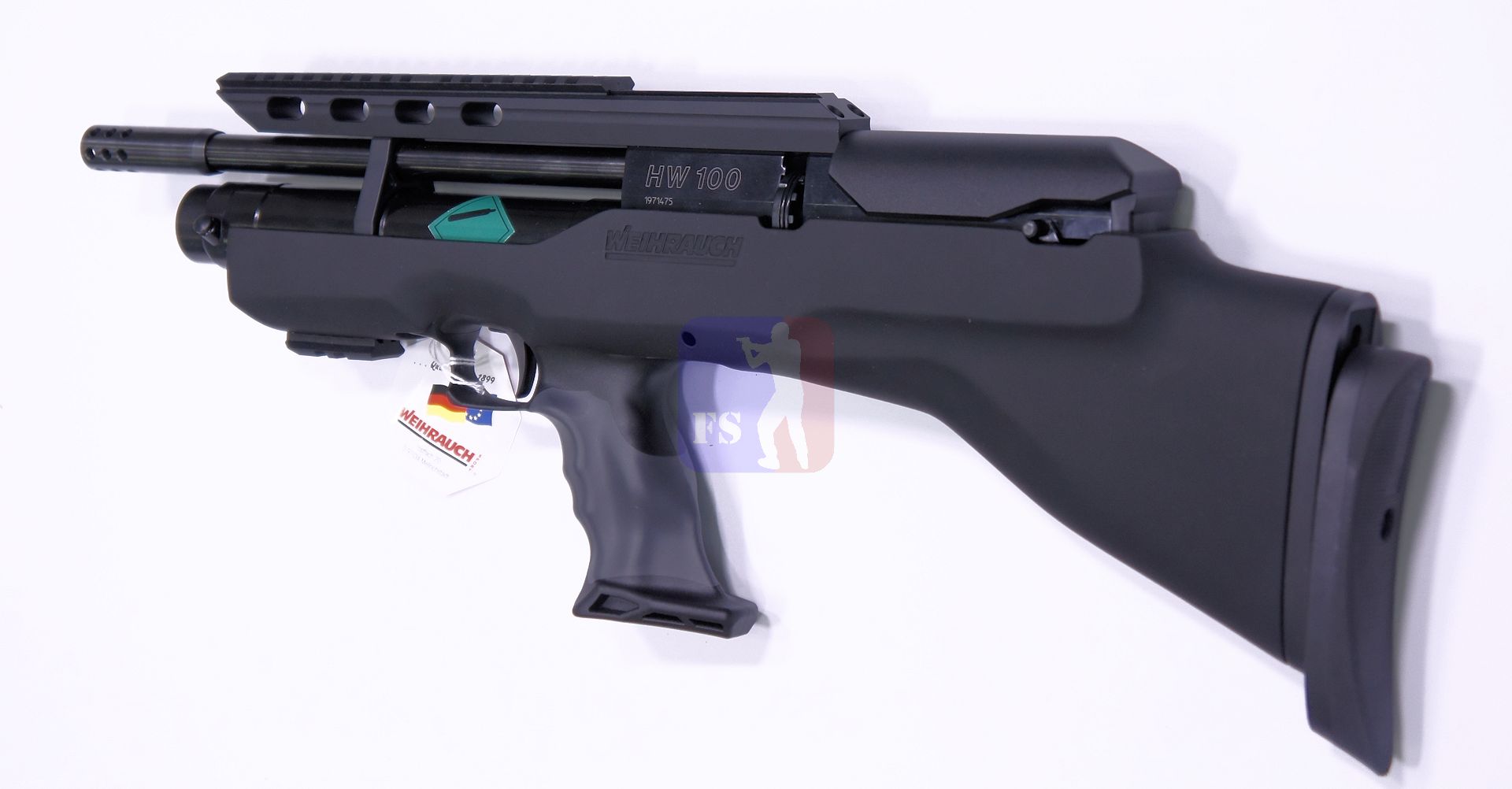 Das Luftgewqehr Weihrauch Modell HW 100 Bullpup benötigt eine Optik. Das biete ich gerne was passendes an und würde komplett und eingeschossen liefern.