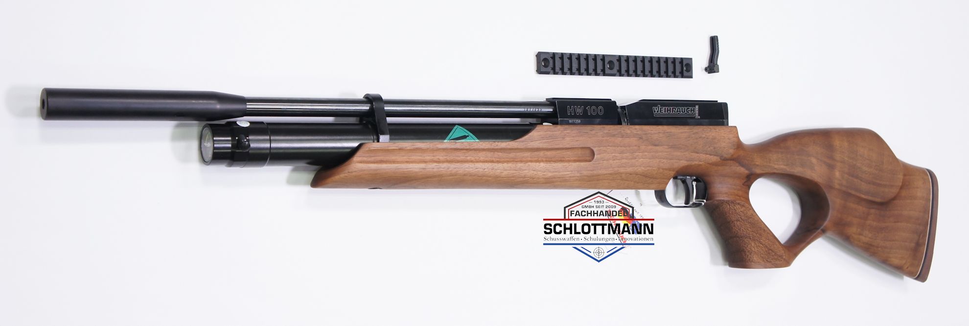 Luftgewehr Weihrauch HW 100 T  Pressluftgewehr mit Lochschaft im Kaliber 4,5