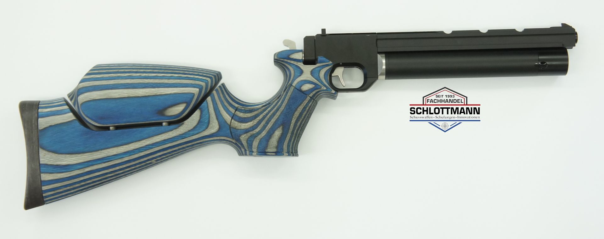 Pistolenkarabiner auf Basis der Luftpistole airmaX PP700S-A könnten Sie auch gerne in anderen Schaftfarben bekommen