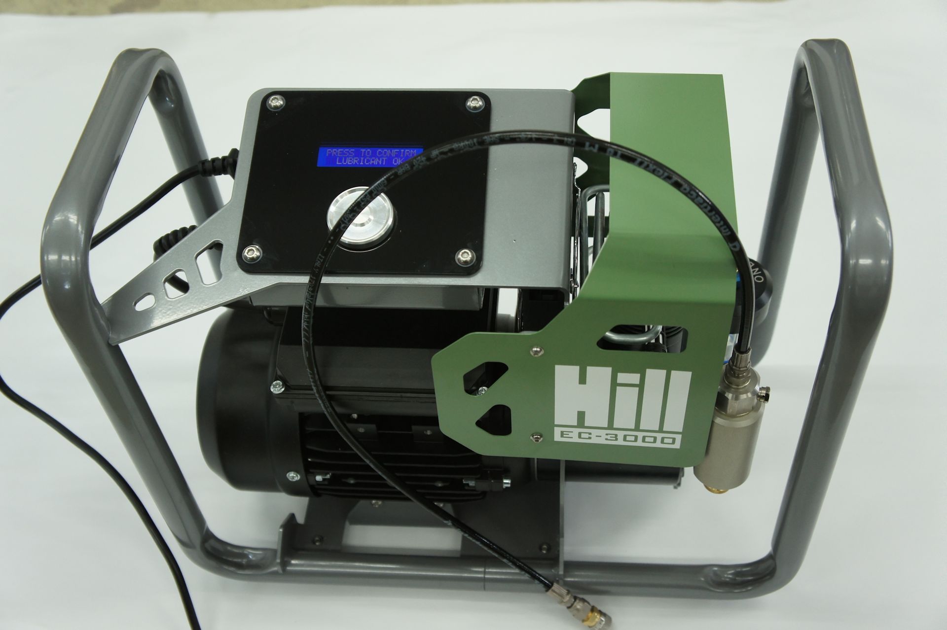 HILL EC-3000 ELEKTRISCHER DRUCKLUFTKOMPRESSOR  für Kartuschen mit Zubehör aus dem Lieferumfang