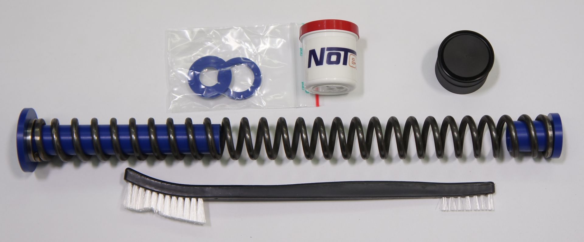 Notex Kit Blue Edition mit Kolbenfeder GB (< 16 J), Federführungen und speziellem Schmierstoff für HW 77 und HW 97 Kaliber 4,5mm