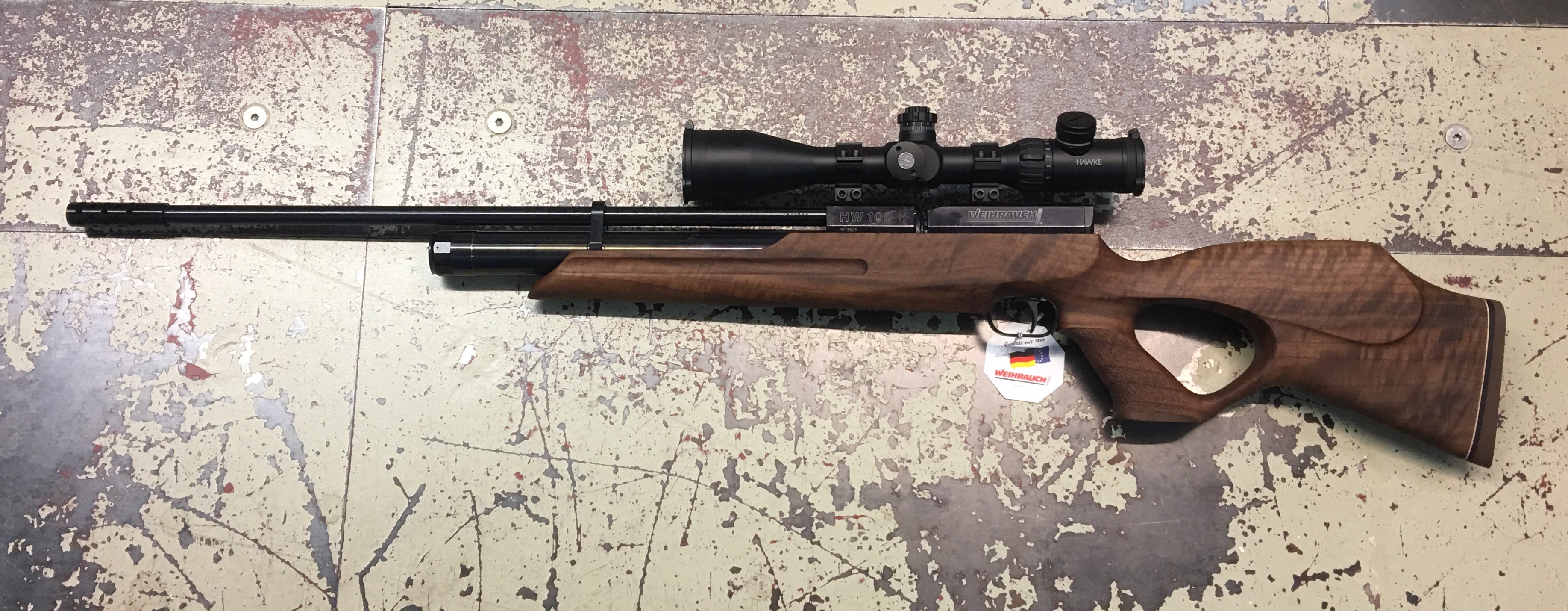 Weihrauch Modell HW 100 T FAC mit Lochschaft, Kompensator, Zielfernrohr ...