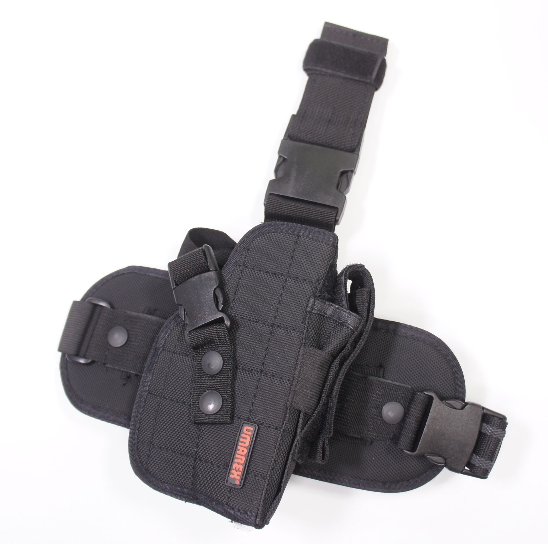 Beinholster fr Pistolen mit zustzlicher Magazintasche