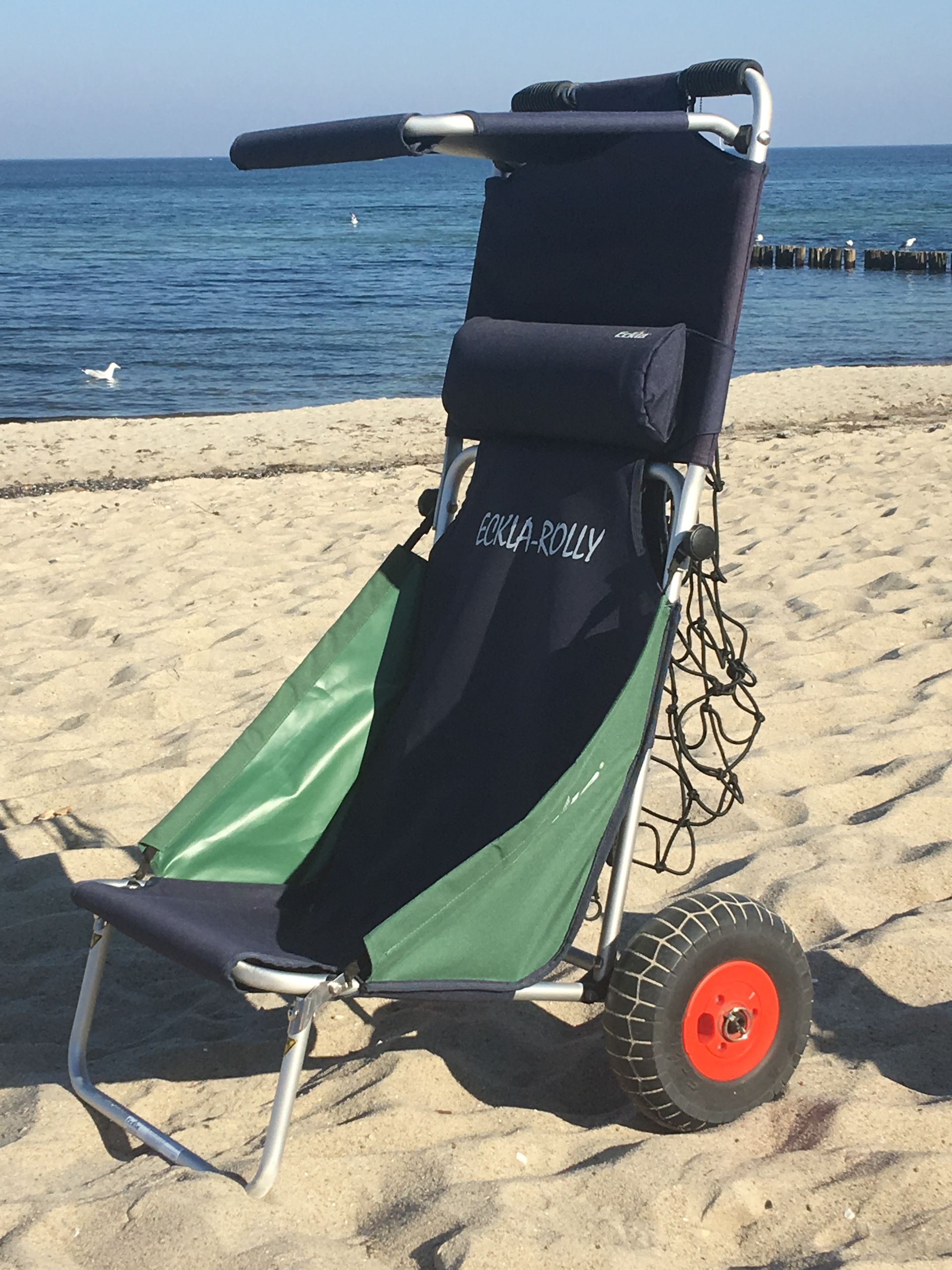 Eckla Beach Rolly Komplettset blau und mit pannensicheren Reifen