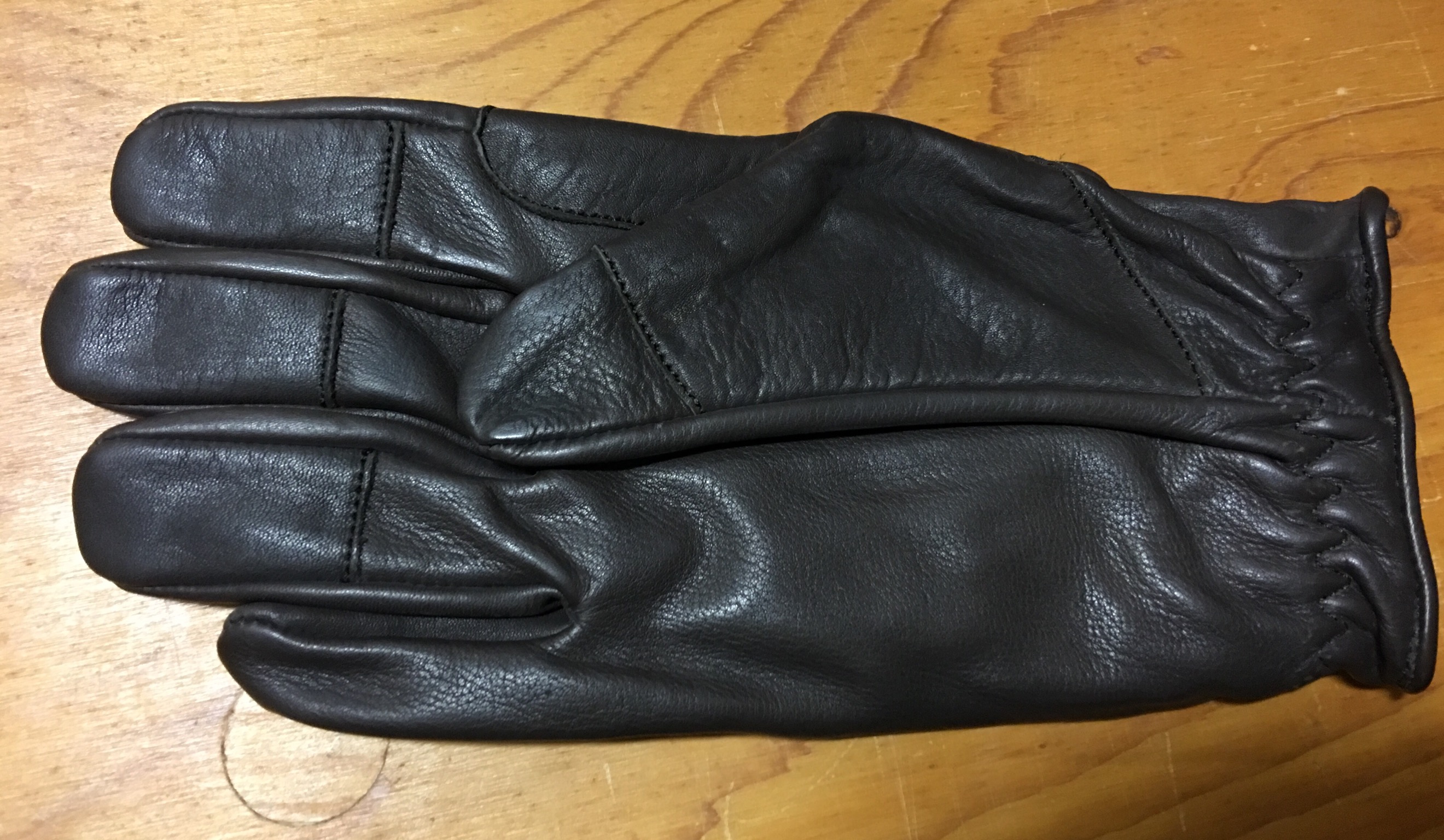 Bogenschützen Fingerhandschuh Gr.L  rechte Hand  , dunkles Leder