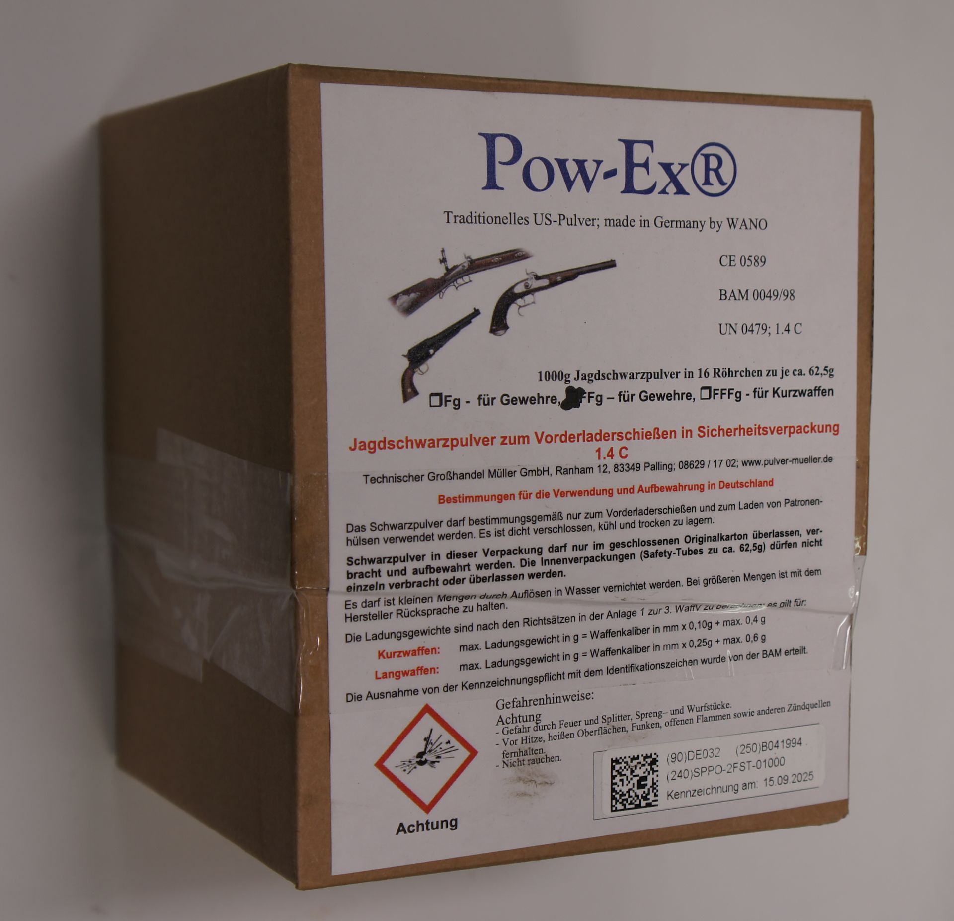 Schwarzpulver POW-EX - Safety Tubes - FFg