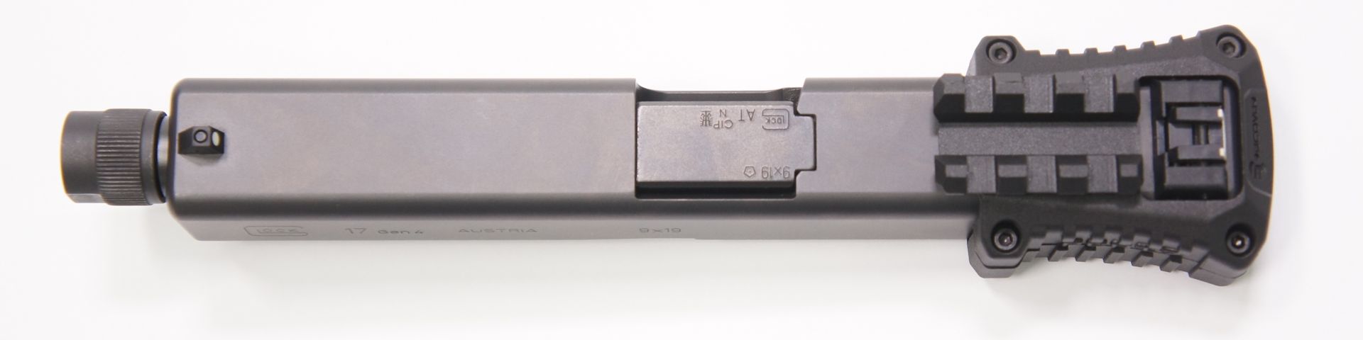 Montagebeispiel RECOVER Durchladehebel an Glock 17