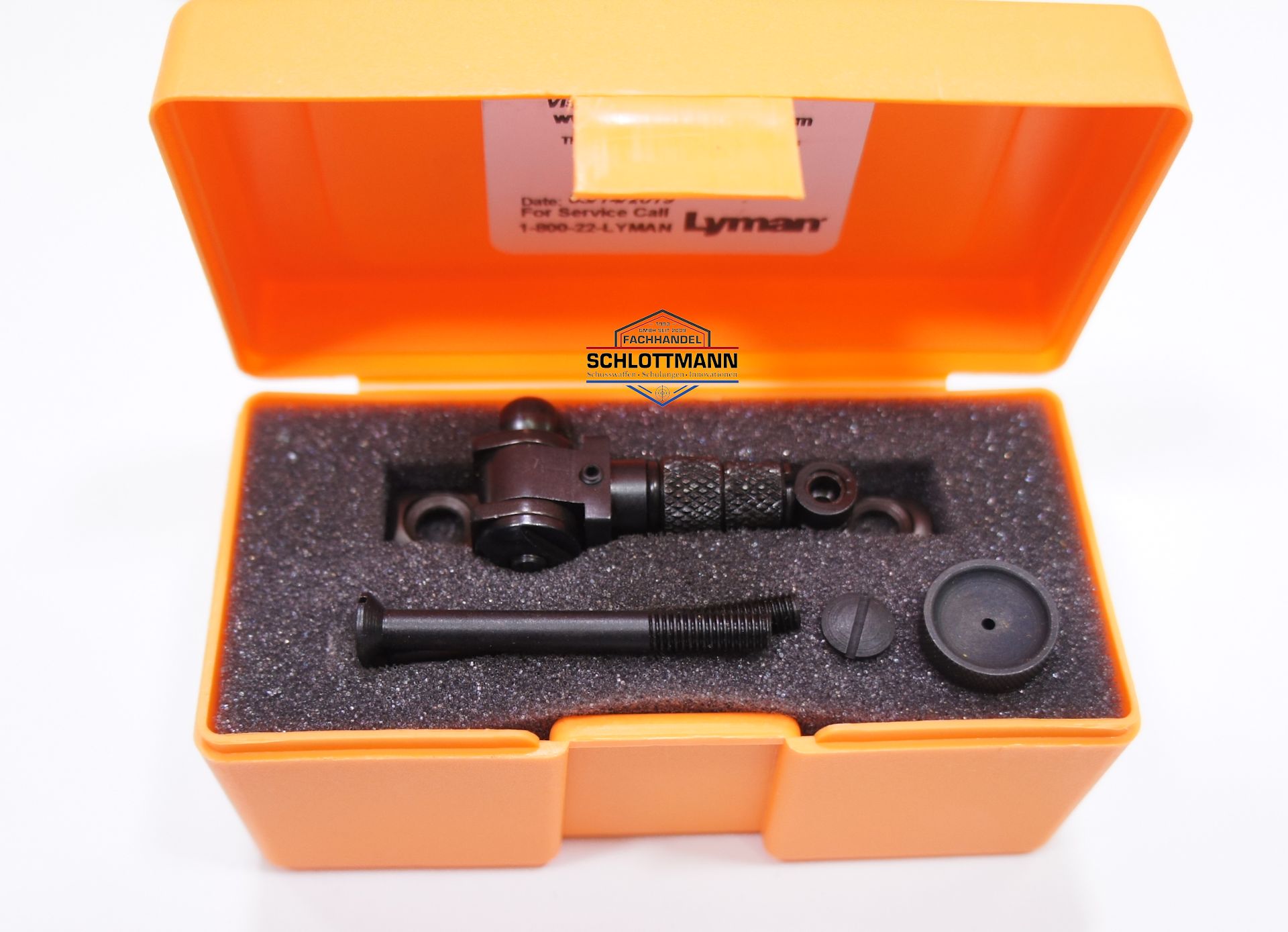 Das Lyman No 2 TANG sight ist sehr ansprechend verpackt.