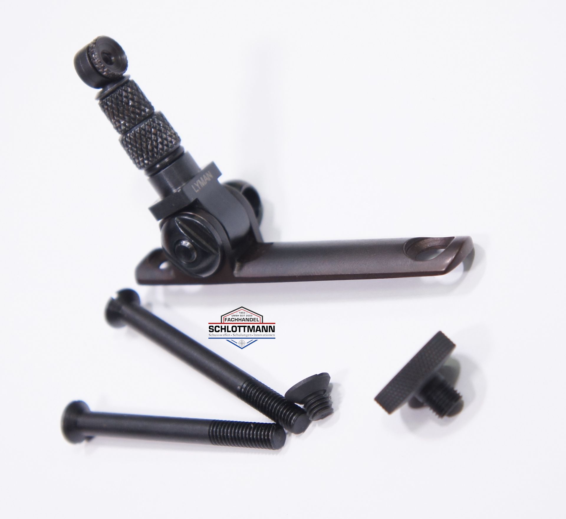 1886 Kolbenhalsdiopter, Lyman No 2 TANG sight, Lochkimme