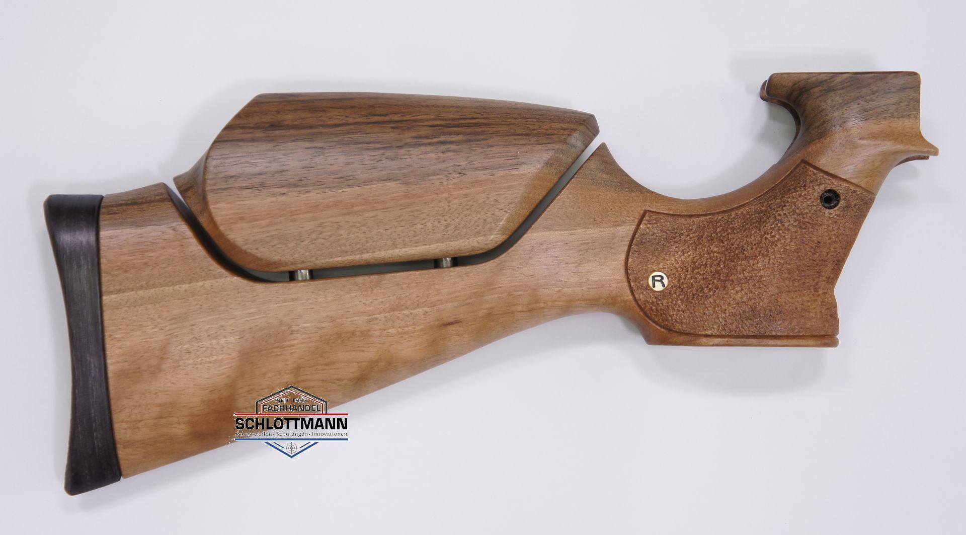 Anschlagschaft für CO2 Pistole Diana Airbug aus Nussbaumholz mit verstellbarer Schaftbacke
