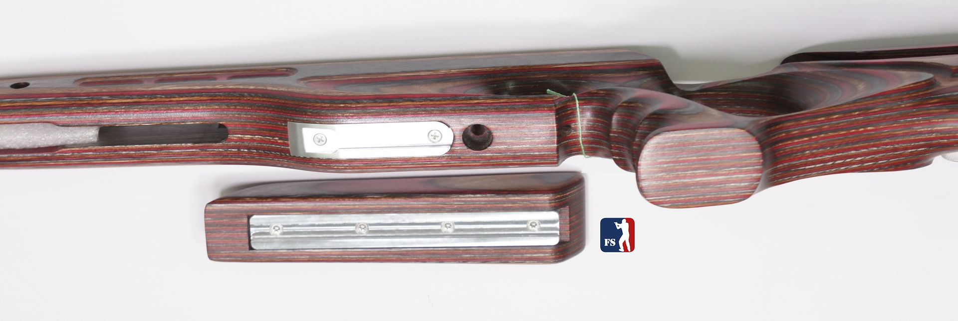 Craftsman VIT Custom Schaft fr HW 77 und HW 97, Farbe Rot-Grau-Braun
