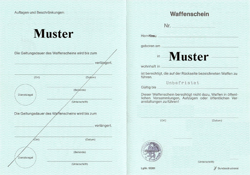 Waffenschein beantragen