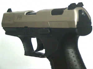 Walther P99 Schreckschusspistole vernickelt von hinten
