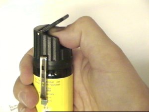 Pfefferspray mit Gurtelclip