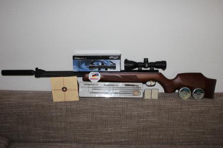 Luftgewehr HW 77 K sd mit Zielfernrohr und Schalldämpfer als Paket bei Schlottmann